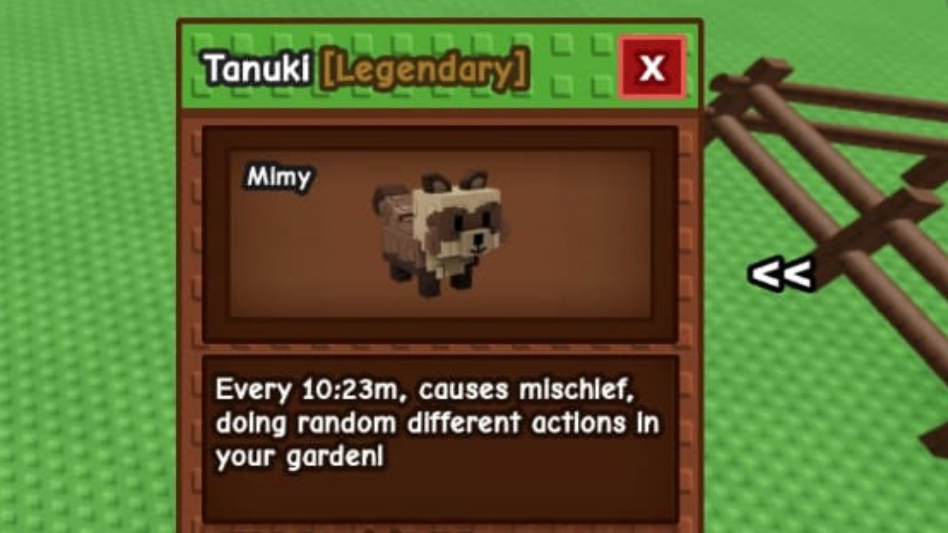 The Tanuki uses its ability after every 10 minutes (Image via Roblox)